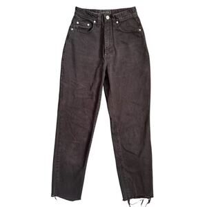 Vintage Versace Jeans Couture Black Itierre Size 25 Womens High Rise